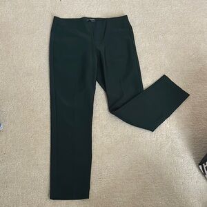 Adrianna Papell Dark Green Tailored Trousers